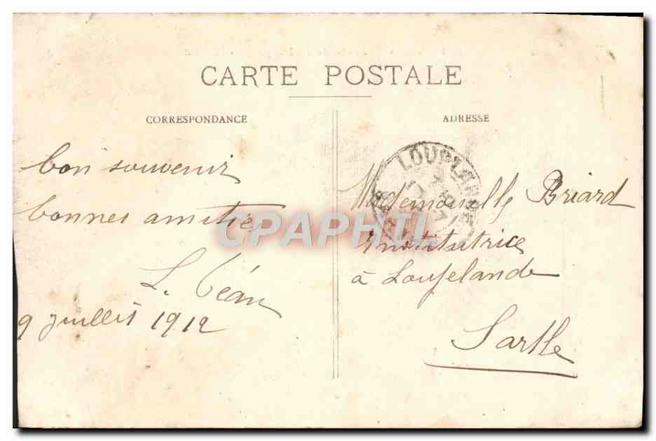 CPA Vue Generale De La Plage Cote Sud — Rückseite