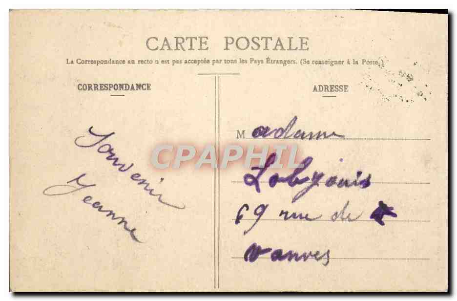 Boulogne-sur-Mer — Le Port et les Jetées — Éditeur anonyme, n° 114 — Verso