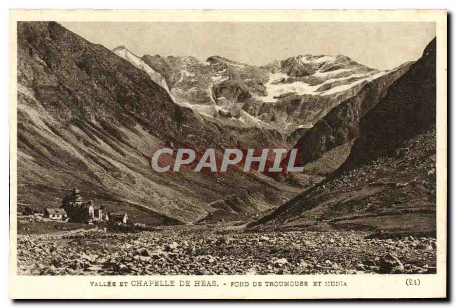 Vallée et chapelle de Héas — Fond de Troumouze et Munia — Héliegravure Labouche Frères, Tomeuse