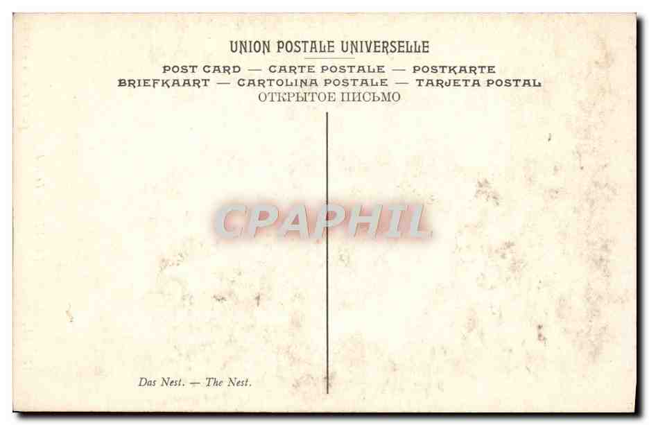 CPA Dubufe Le Nid Petit Palais Paris — Verso