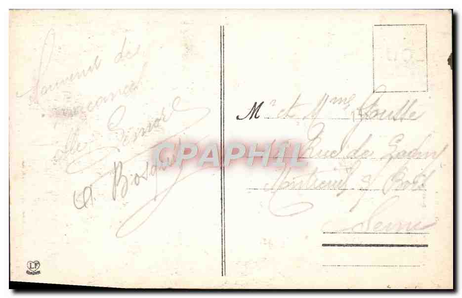 CPA Lourdes La Grotte Et La Basilique — Verso