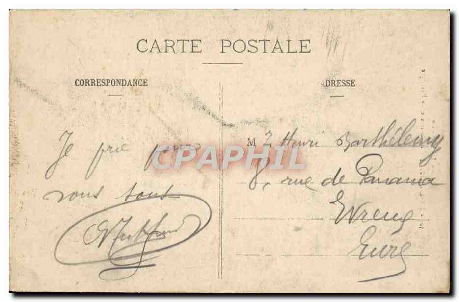 CPA Les Purenees Lourdes La Grotte Et La Basilique — Verso