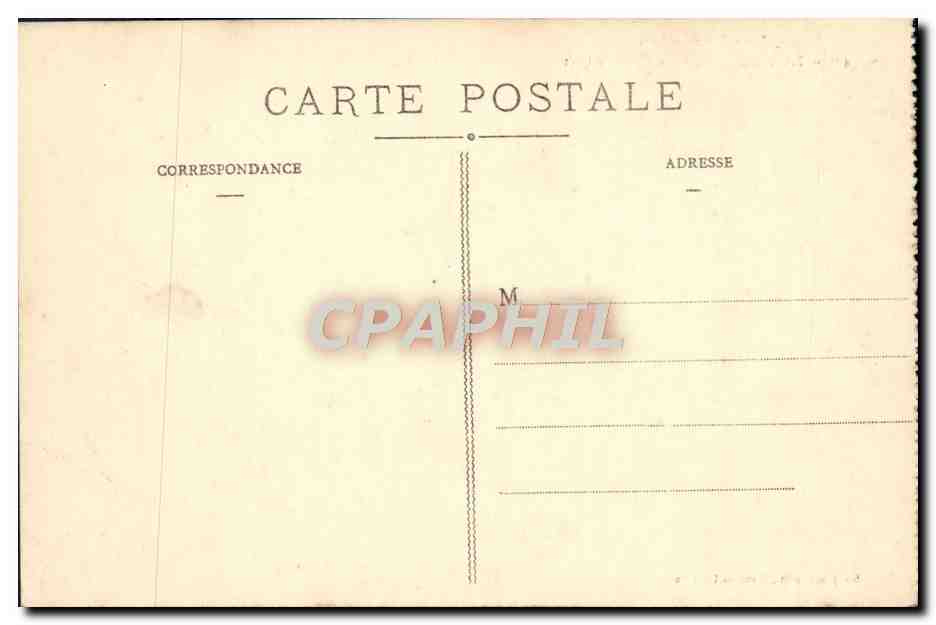 CPA Lourdes Le chateau fort — Verso