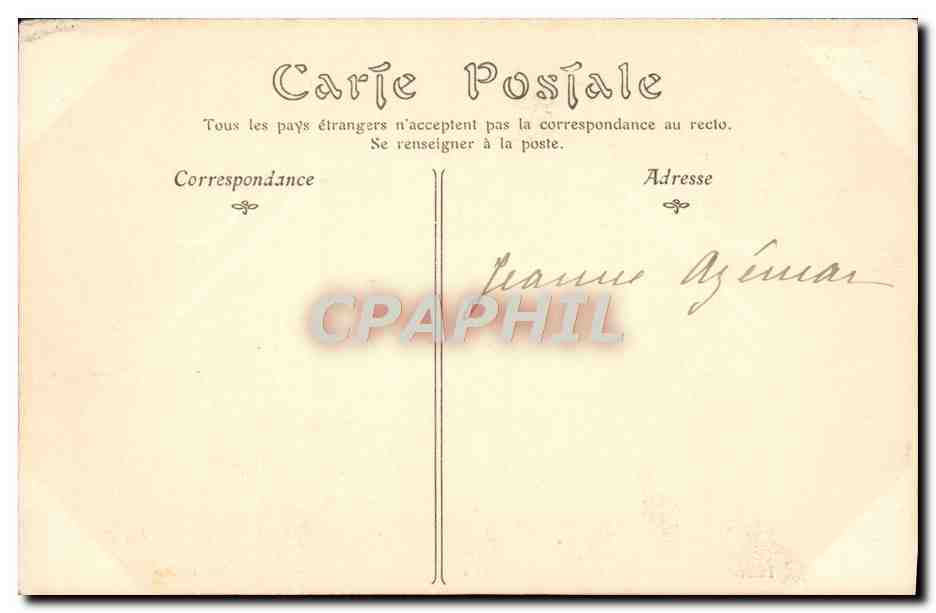 CPA Pantheon Le Christ annoncant les destinees de la patrie par Hebert — Verso