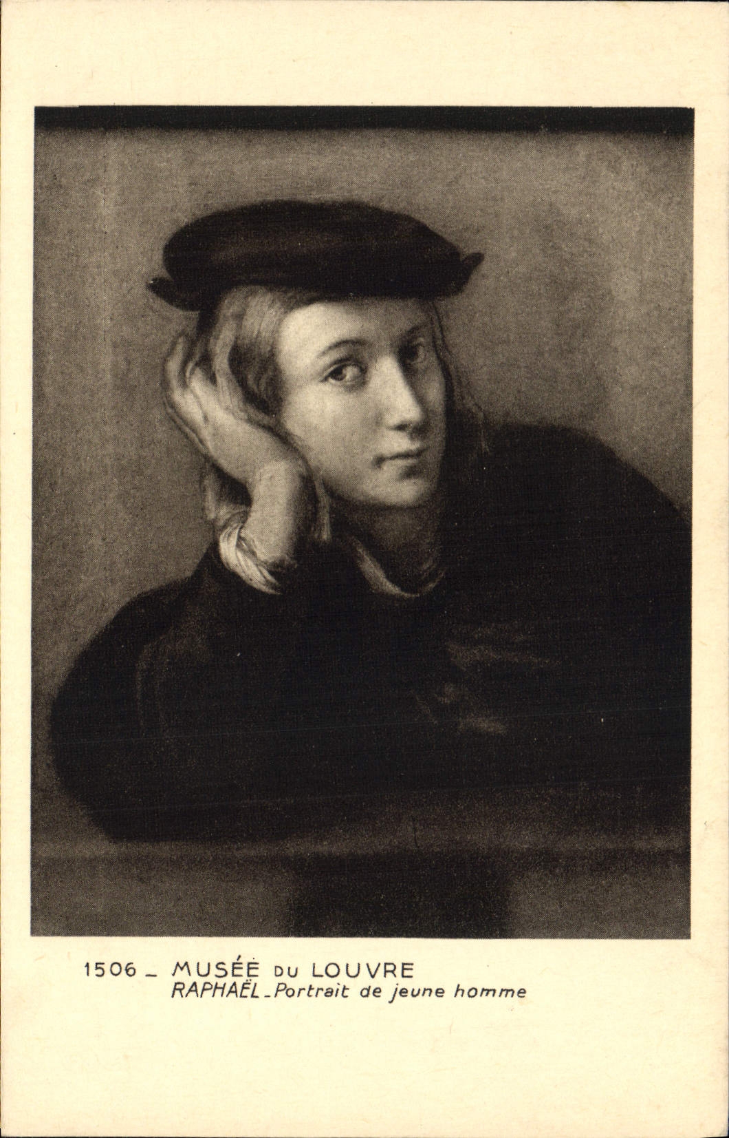 CPA Musee du Louvre Paris Raphael Portrait de jeune homme