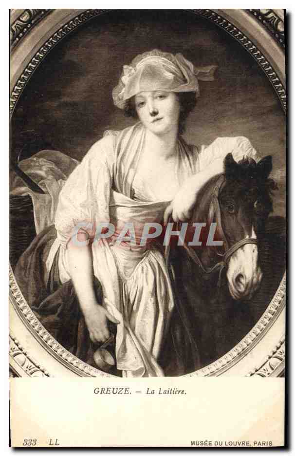 CPA Musee du Louvre Paris Greuze La laitiere