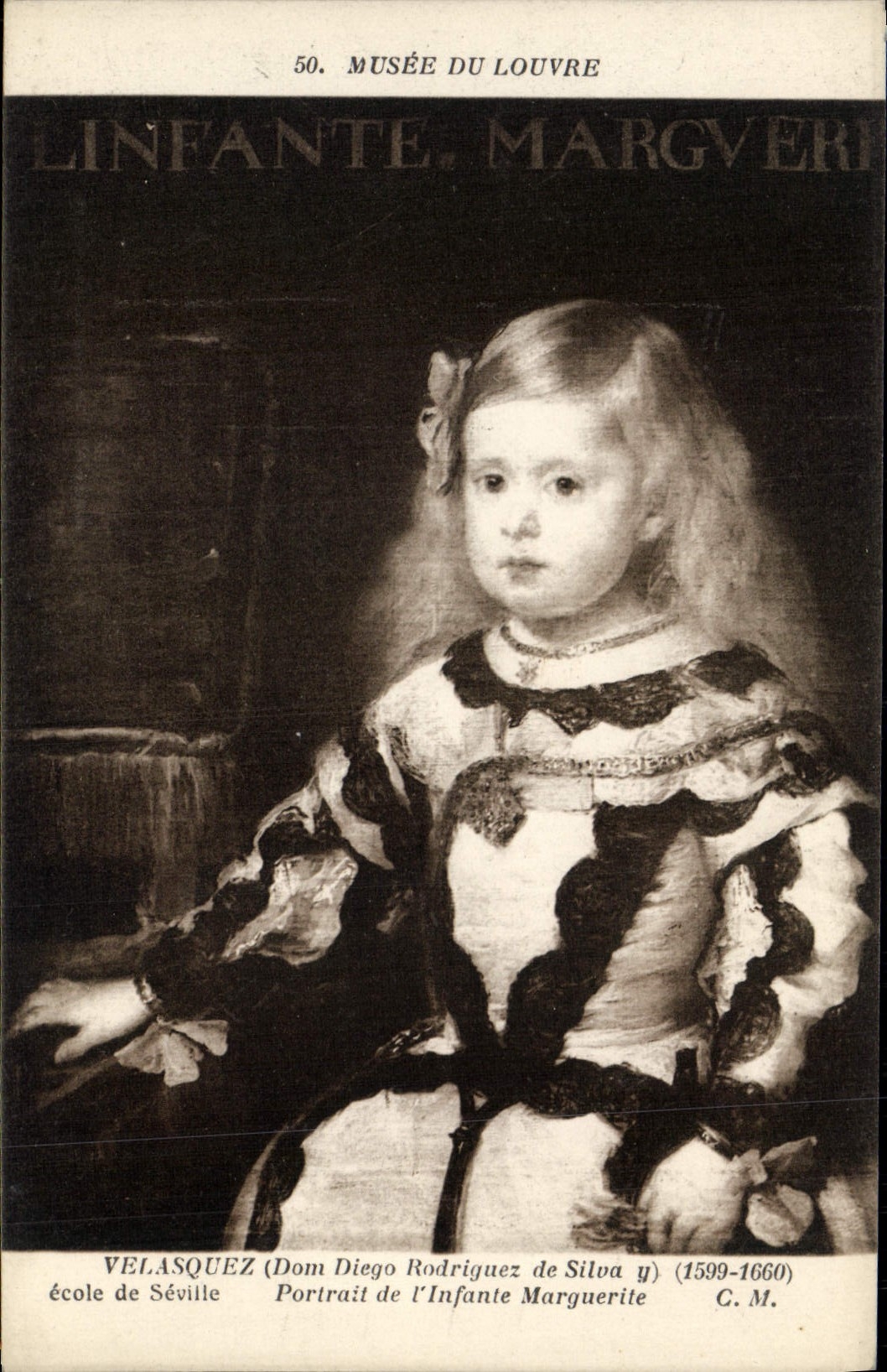 CPA Musee du Louvre Paris Velasquez Portrait de l'Infante Marguerite