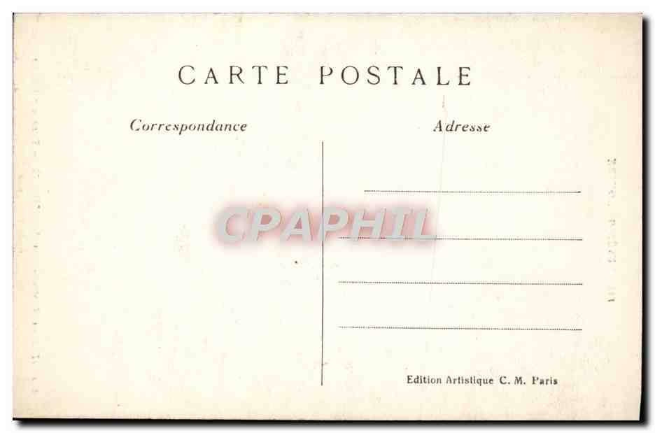 CPA Musee du Louvre Paris Corot Souvenir d'Italie  — Verso