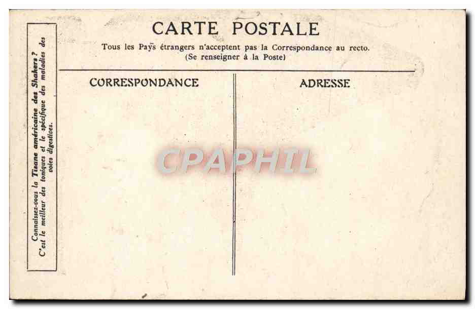 CPA Rouget de l'Isle La Marseillaise chez Dietrich maire de Strasbourg — Verso