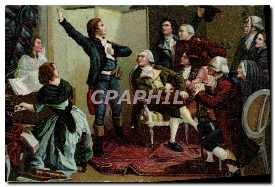 CPA Rouget de l'Isle chantant la Marseillaise par Fils Louvre