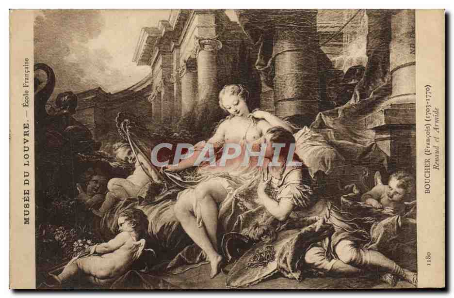 CPA Musee du Louvre Paris Boucher Renaud et Armide