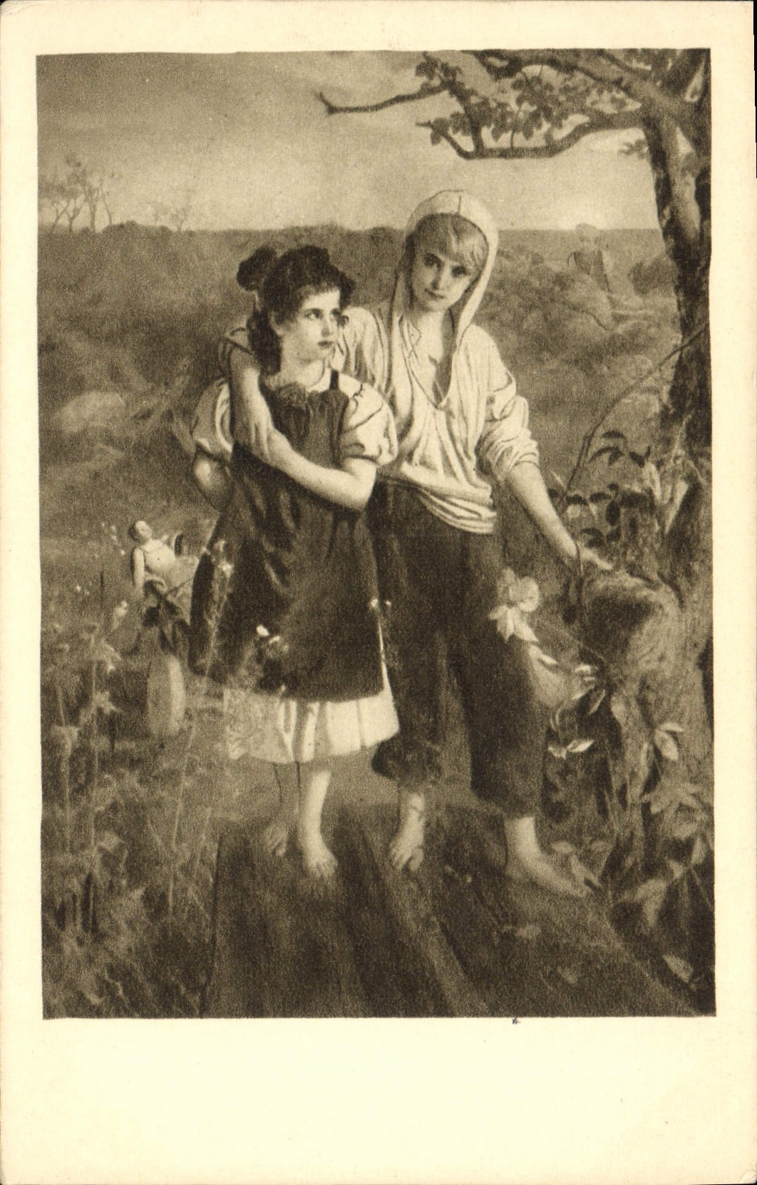 CPA Ernst Stuckelberg Romeo und Julia auf dem Dorfe
