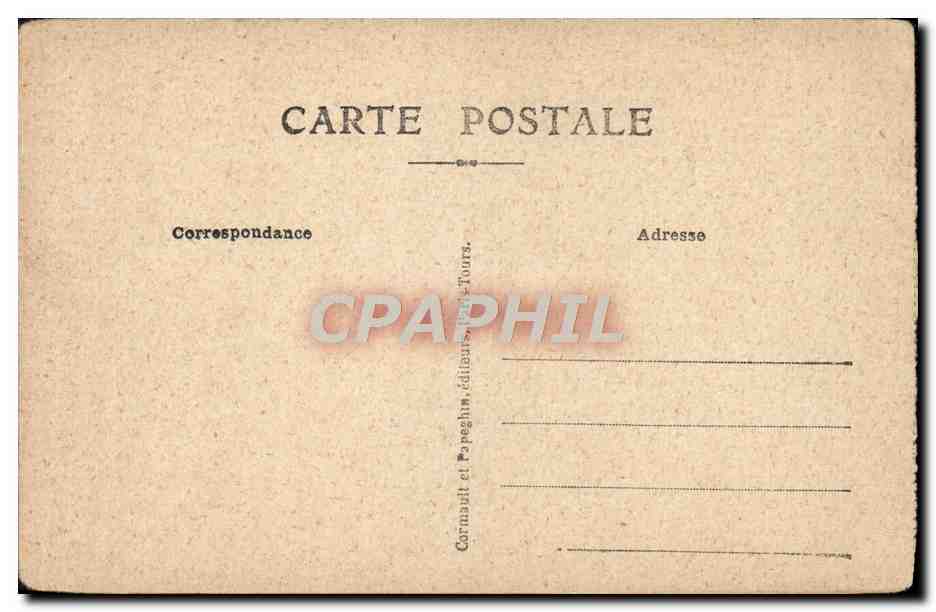 Castillo-Thierry (Aisne) — El interior de la iglesia después del retiro de los alemanes — Cornault y Papeghin, editores, Tours — Reverso