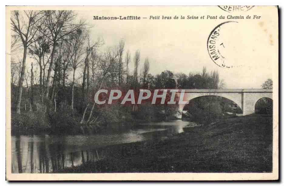 Maison-Laffitte — Petit bras de la Seine et Pont du Chemin de Fer