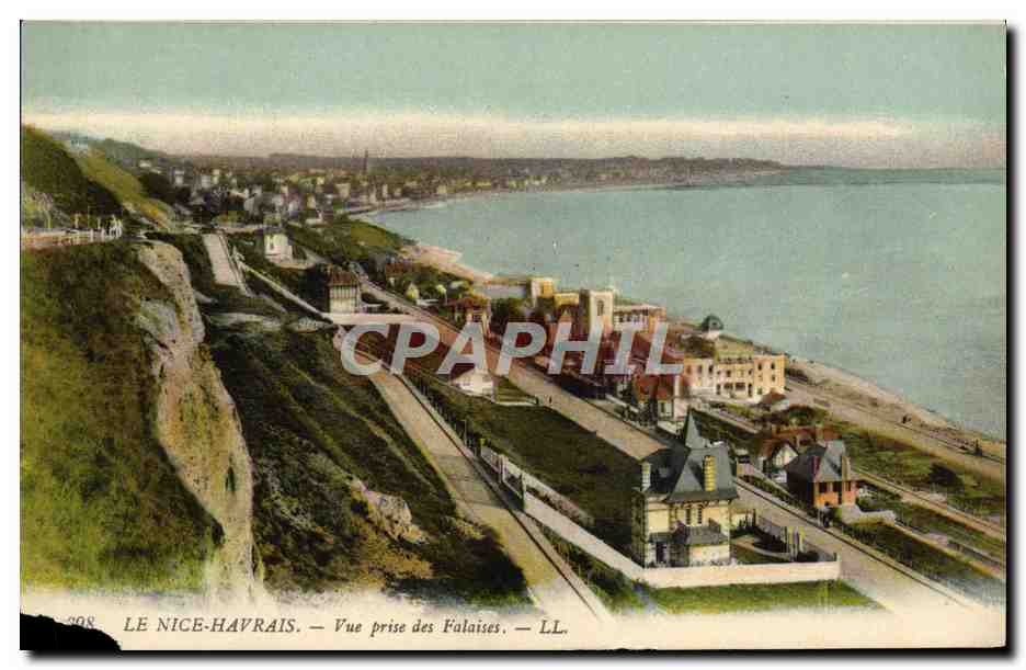 CPA Le Nice Havrais Vue Prise des Falaises