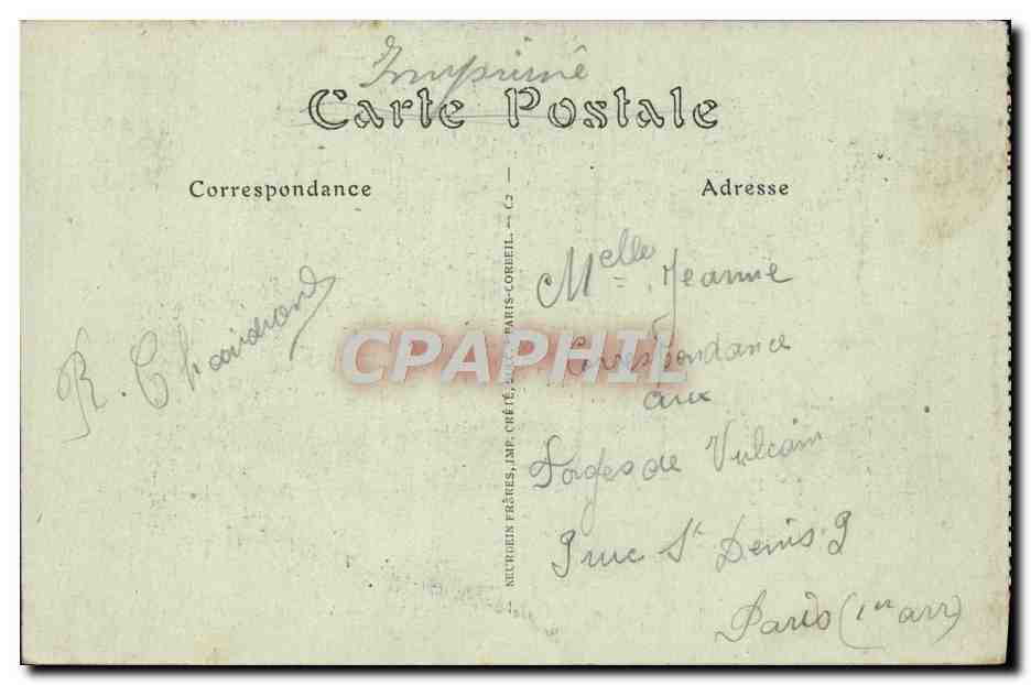 CPA Orleans Vue Generale et le Pont George V — Verso