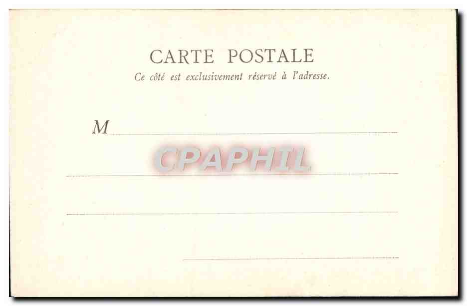 CPA Baudry La fortune et l'amour Musee du Luxembourg — Verso