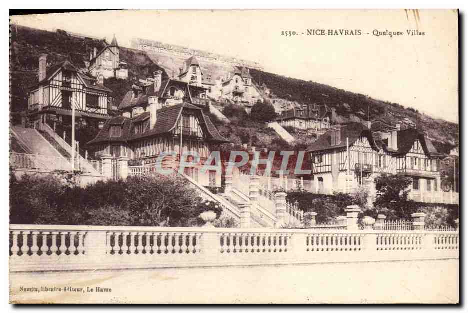 CPA Nice Havrais Quelques Villas
