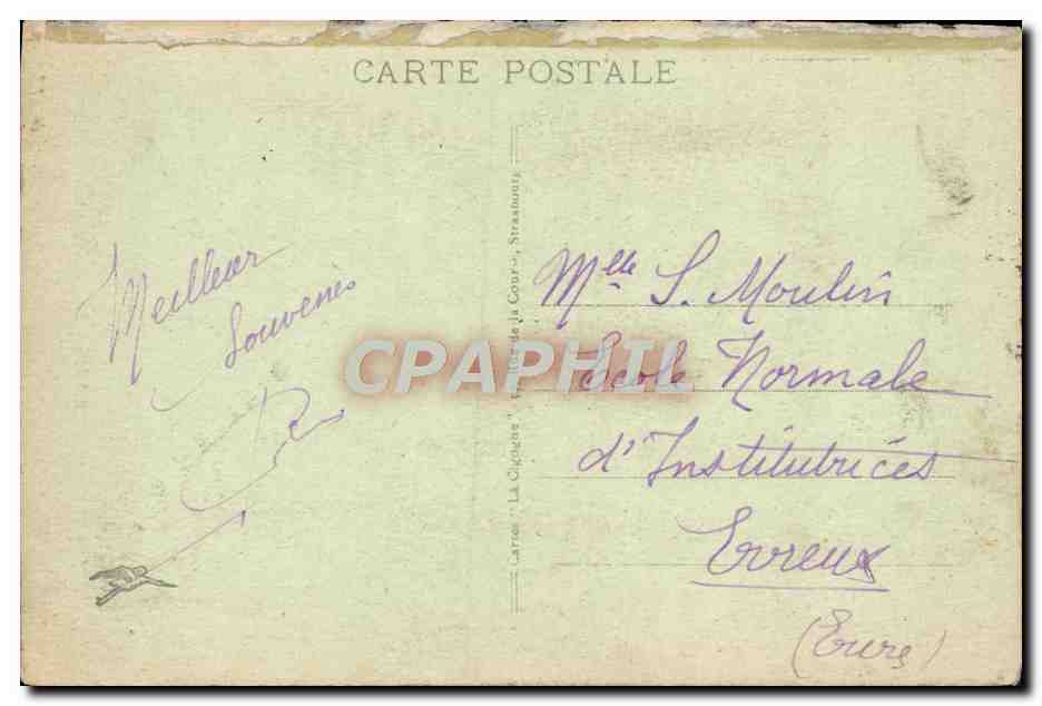 CPA Strasbourg — Verso
