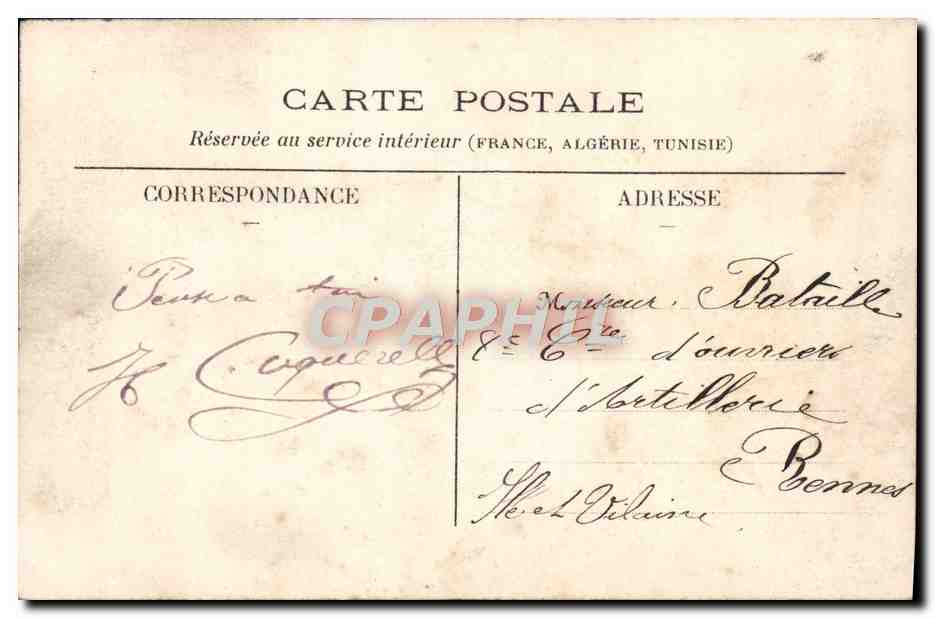 CPA Paris Avenue Nicolas II Russie Russia — Rückseite