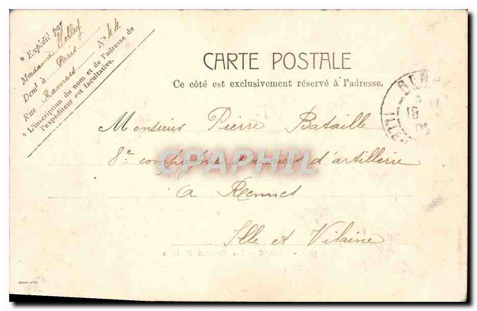 CPA Paris Le Grand Palais — Rückseite