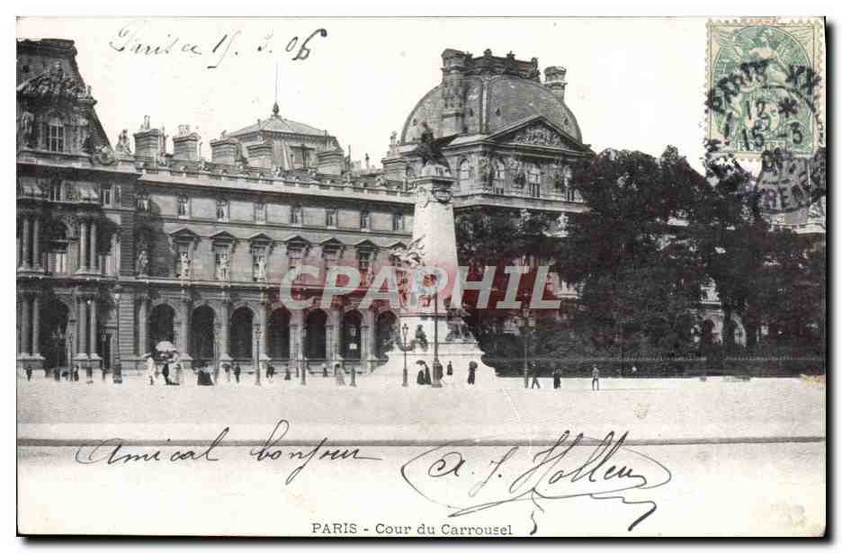 CPA Paris Cour du Carrousel