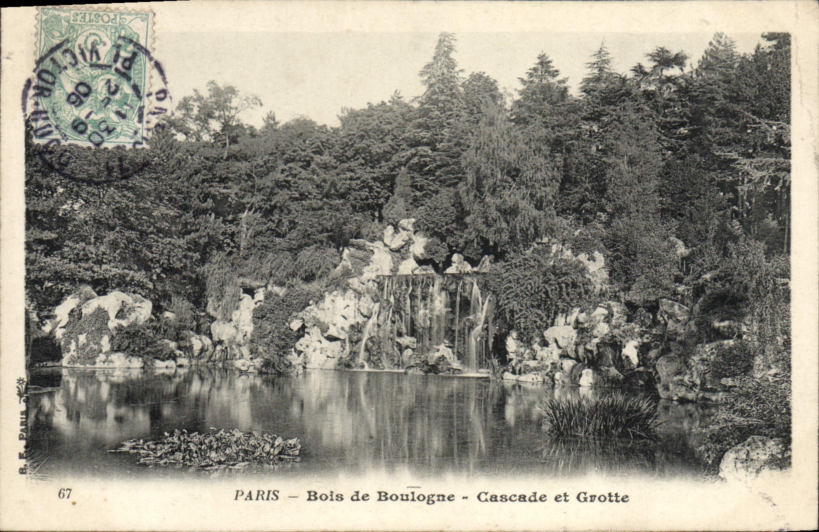 CPA Paris Bois de Boulogne Cascade et Grotte