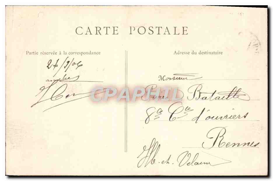 CPA Paris Bois de Boulogne Cascade et Grotte — Verso