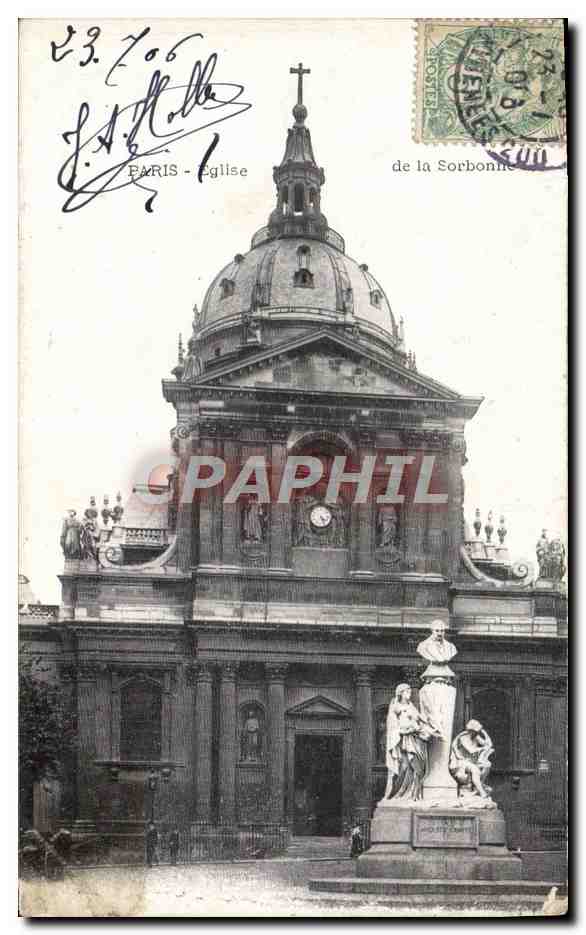 CPA Paris Eglise de la Sorbonne 
