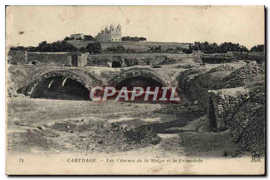 CPA Carthage Les Citernes de la Malga et la Primatiale 