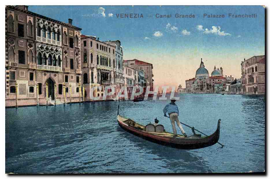 CPA Venezia Canal Grande Palazzo Franchetti