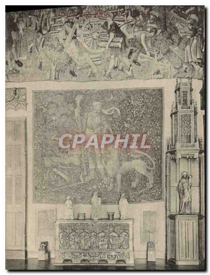 Intérieur d'un musée — fresques et mobilier — Éditions du Vieux Paris
