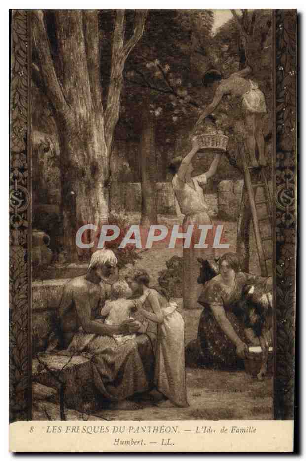 CPA Les Fresques Du Pantheon L'idee de famille Humbert 