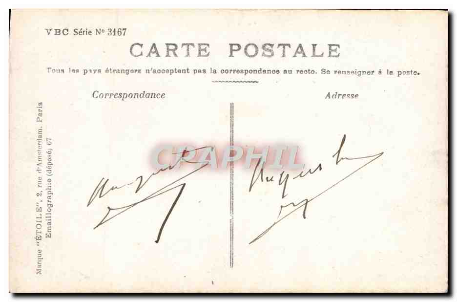 CPA Fantaisie Femme — Rückseite