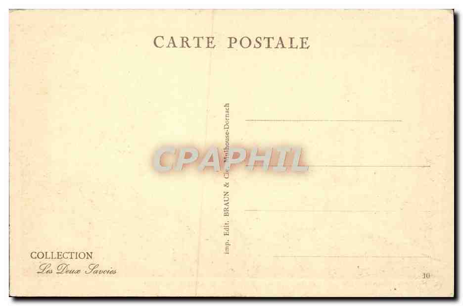 CPA Chamonix Le Savoy Palace Et Mont Blanc — Verso