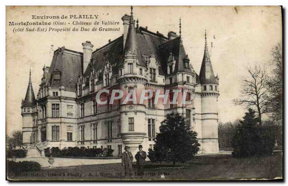 CPA Environs de Plailly Mortefontaine Chateau de Valliere