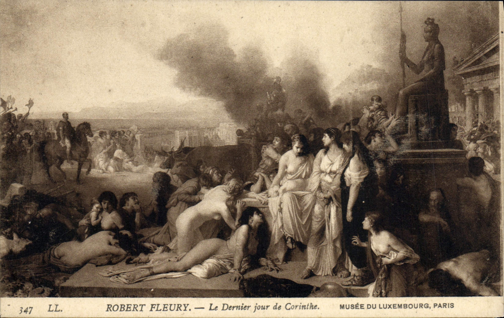 CPA Robert Fleury Le Dernier Jour de Corinthe Paris Musee du Luxembourg
