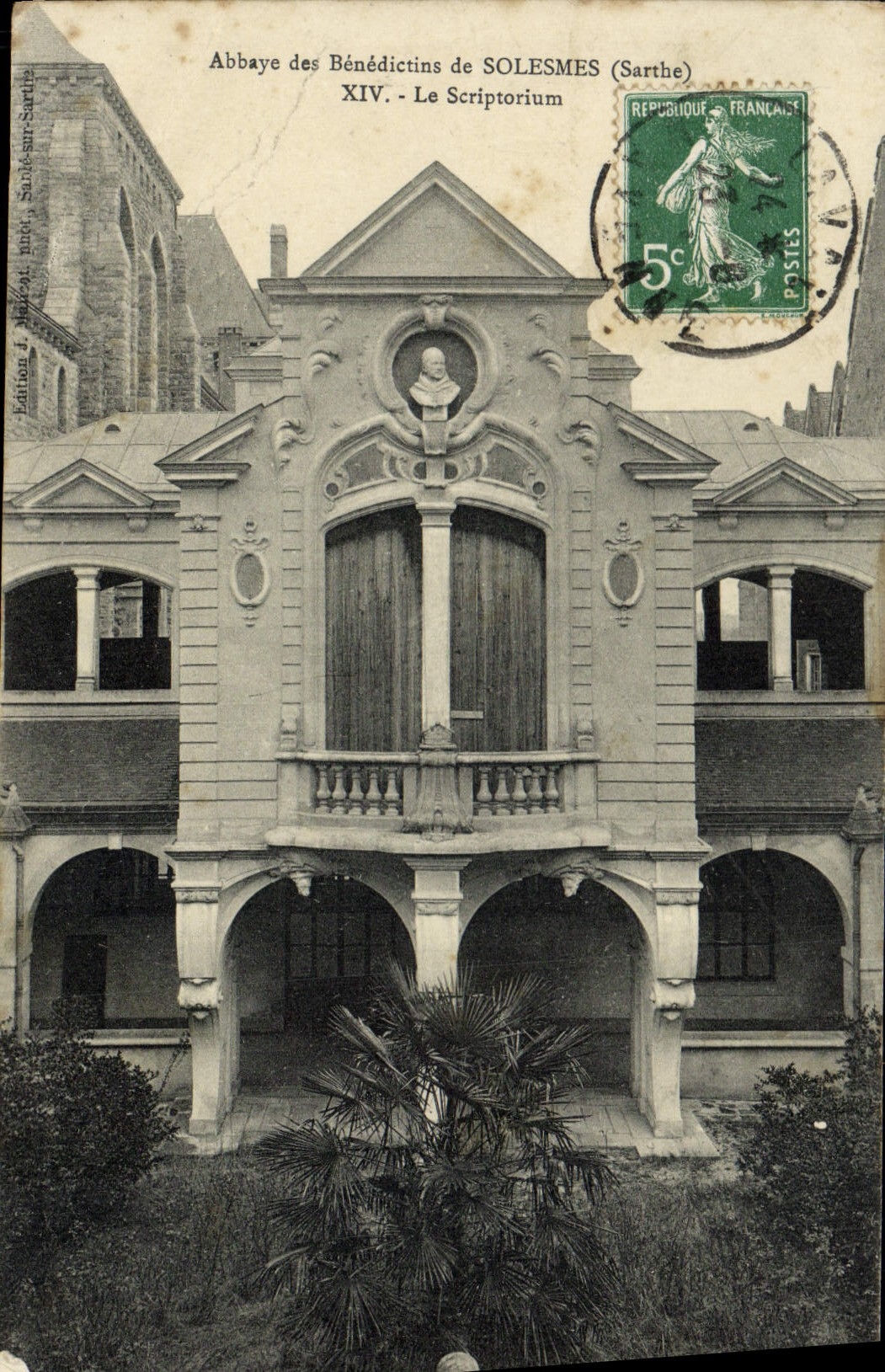 CPA Solesmes Abbaye des Benedictins Le scriptorium