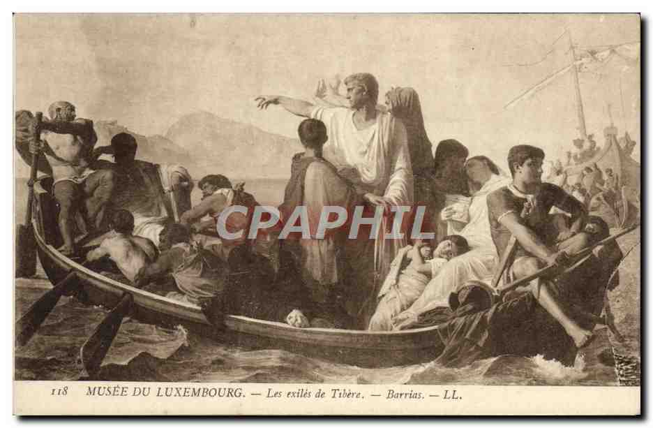 CPA Les exiles de Tibere Barrias Paris Musee du Luxembourg
