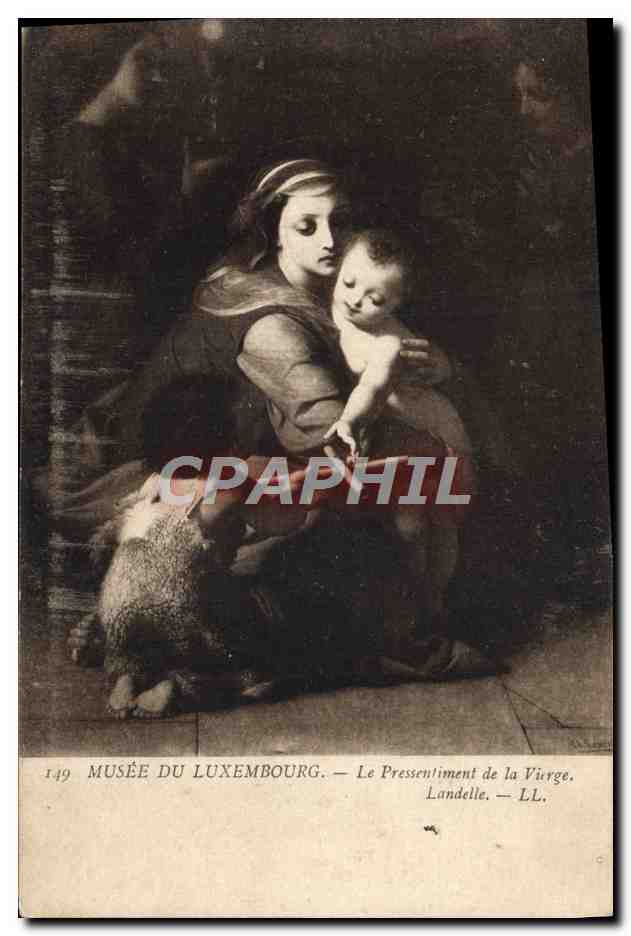 CPA Musee Du Luxembourg Le Pressentiment de la Vierge Landelle