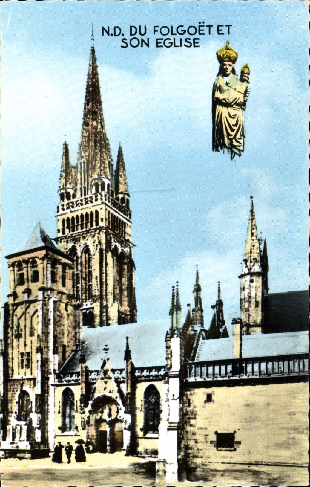 CPM Notre Dame du Folgoet Et Son Eglise