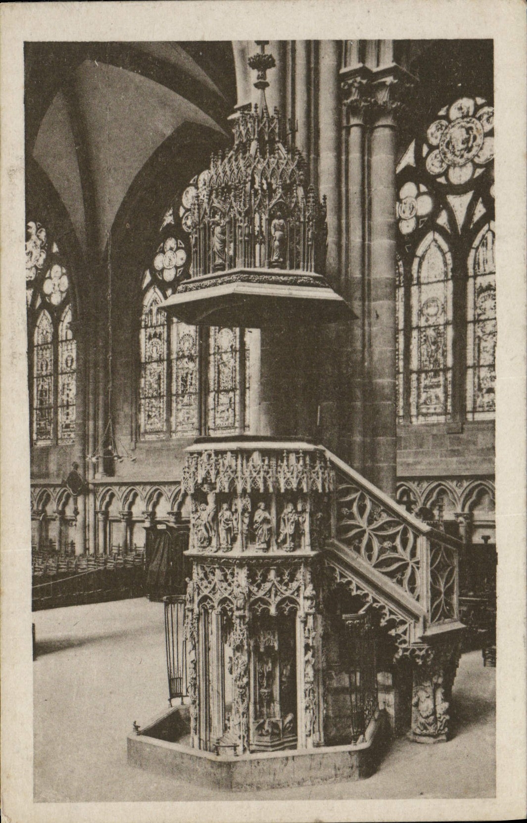 CPA Cathedrale de Strasbourg La Chaire 