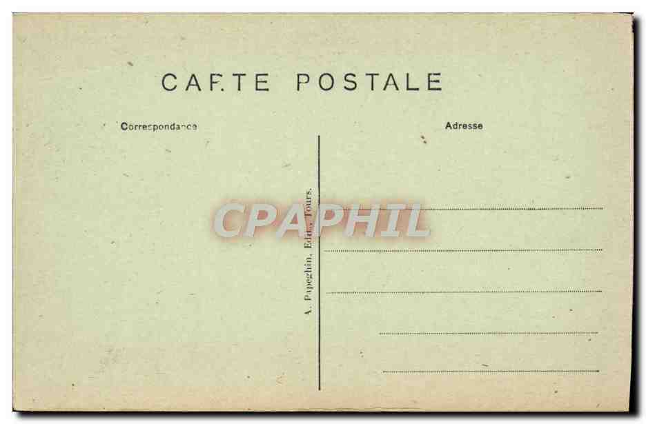 CPA Amboise Le Chateau Porte de la Chapelle St Hubert — Rückseite