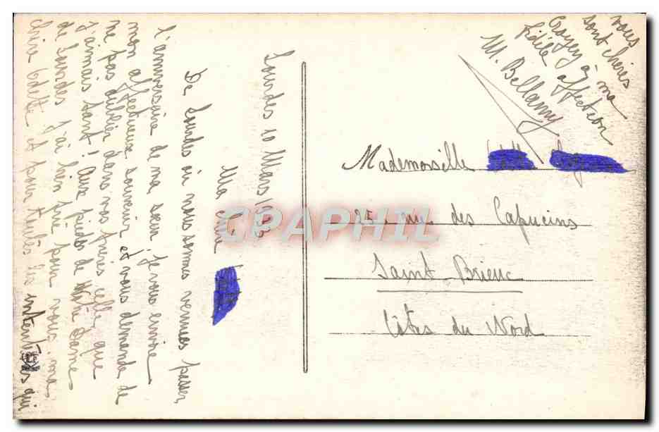 CPA Lourdes La Vierge Couronnee Et La Basilique — Verso