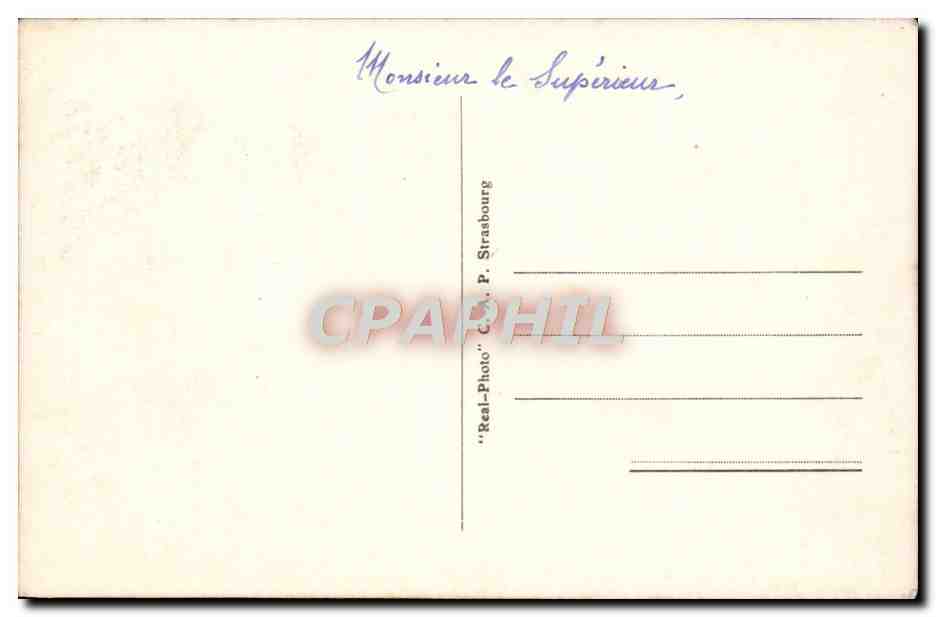 CPA Lourdes Basilique et le Gave — Verso
