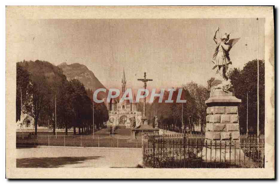 CPA Lourdes St Michel Basilique