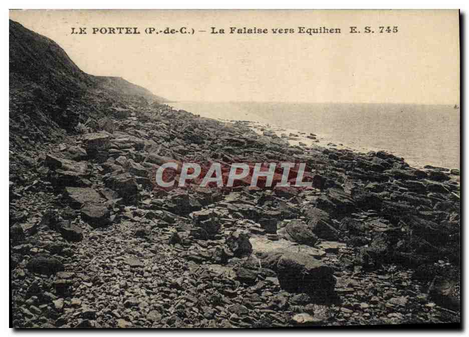 CPA Le Portel La Falaise Vers Equihen