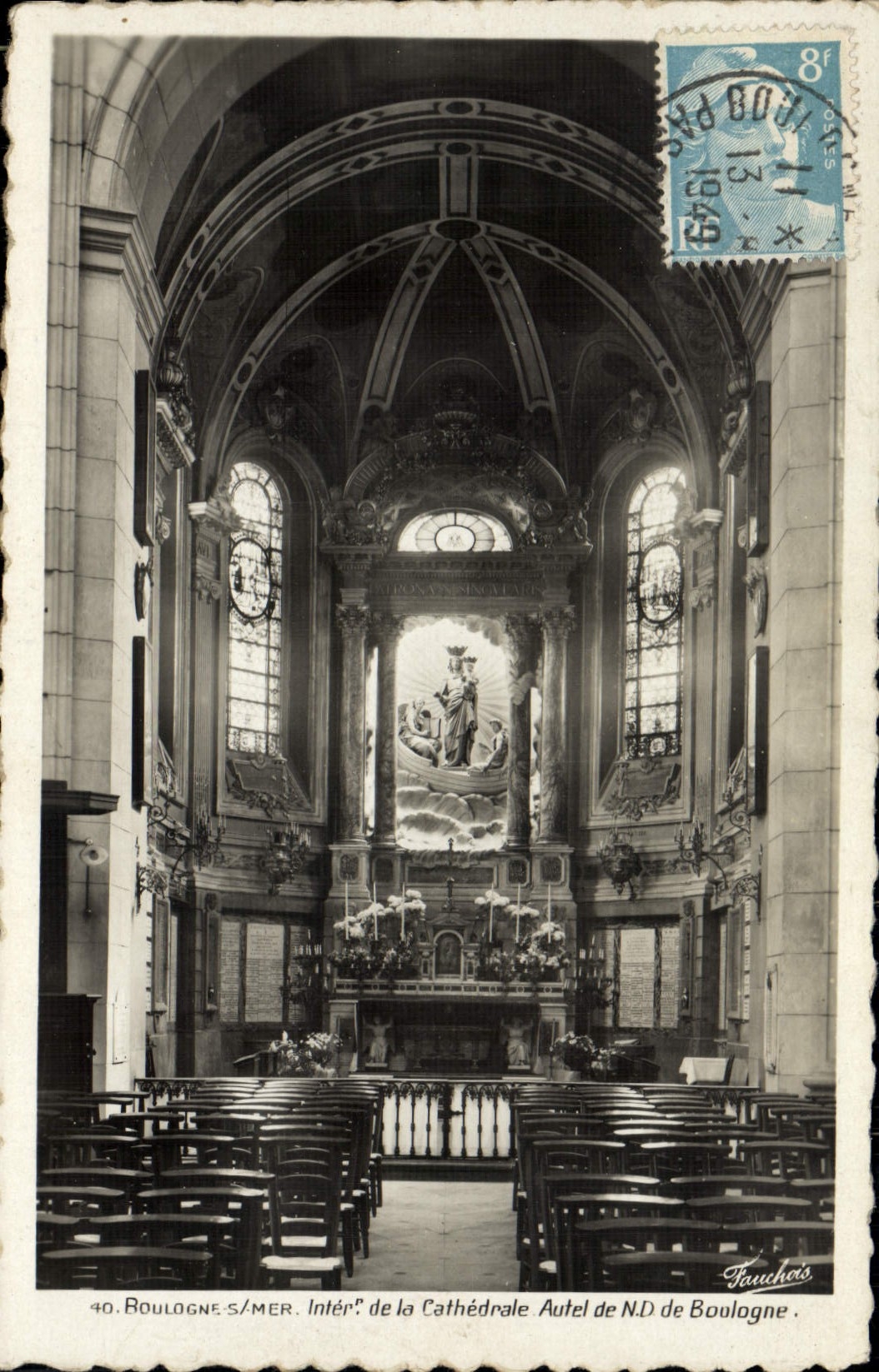 Boulogne-sur-Mer — Intérieur de la Cathédrale, Autel de N.D. de Boulogne — Fauchois