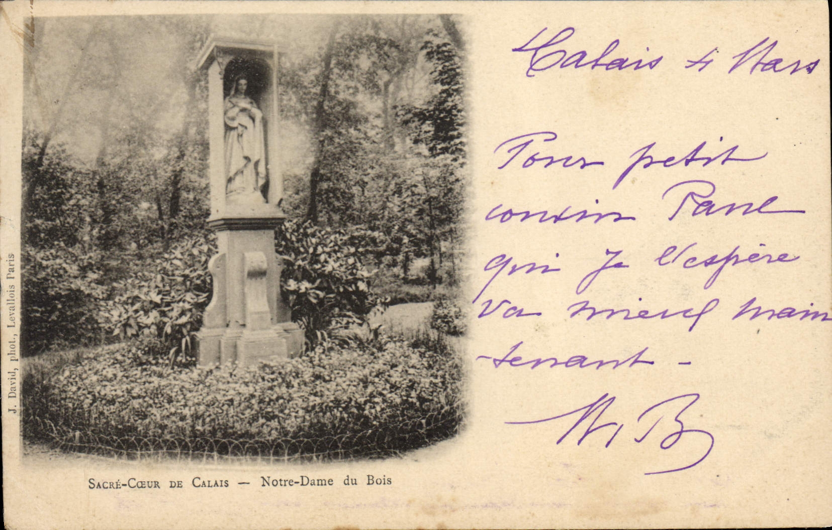 CPA Sacre Coeur De Calais Notre Dame du Bois