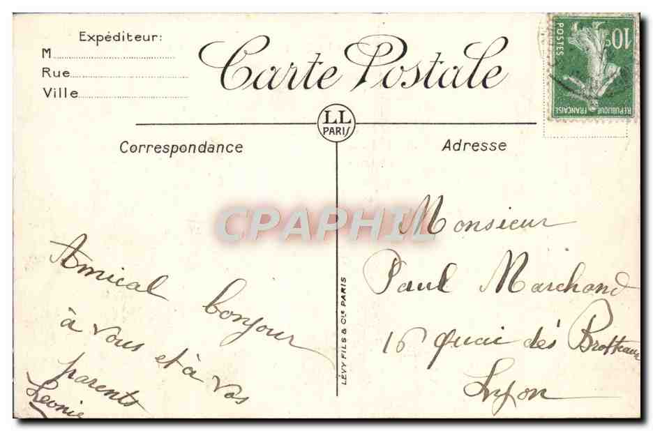 Le Touquet-Paris-Plage — Les Cabines — LL. n°17 — Rückseite